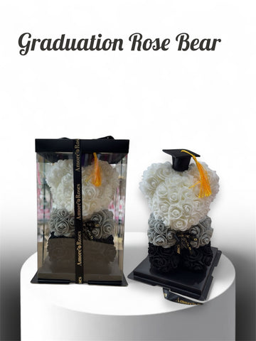 Graduation Rose Bear
