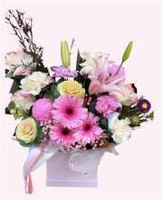 Floral Hat Box Arrangement