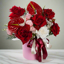Floral Hat Box Arrangement